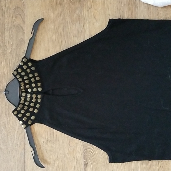 🥳 Black open shoulder. sweater dress. Large  INC - Picture 4 of 8